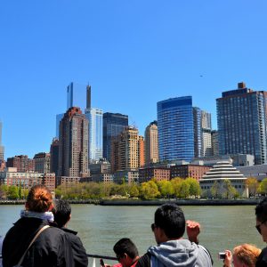 Lower Manhattan Skyline from Hudson River in New York City, New York - Encircle Photos