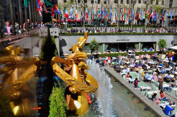 Lower Plaza at Rockefeller Center in New York City, New York - Encircle Photos