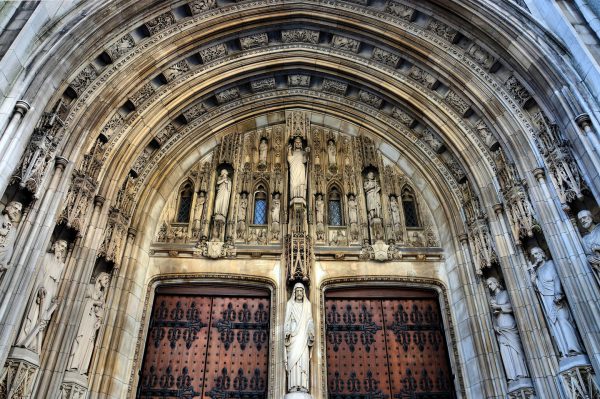 Saint Thomas Church Entrance Tympanum in New York City, New York - Encircle Photos