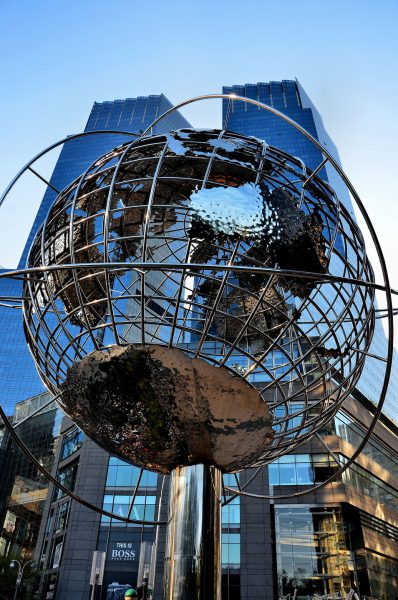 Steel Globe at Columbus Circle in New York City, New York - Encircle Photos