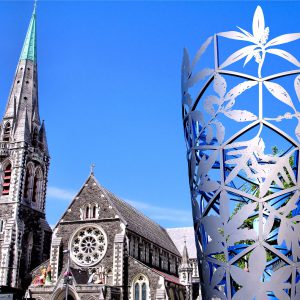 Christchurch, New Zealand Composite of Two Photos - Encircle Photos