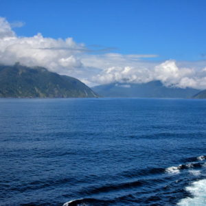 Approaching Breaksea Sound, Introduction to Fiordland, New Zealand - Encircle Photos