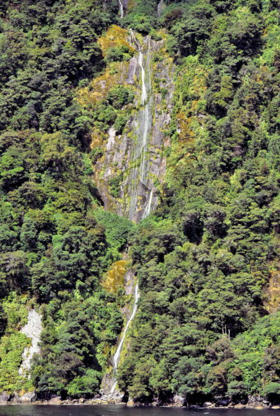 Waterfalls in Doubtful Sound at Fiordland, New Zealand - Encircle Photos