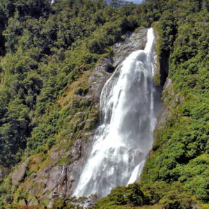 Lady Bowen Falls in Milford Sound at Fiordland, New Zealand - Encircle Photos