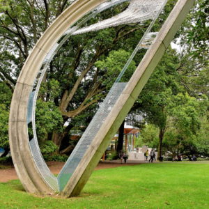 Throwback Sculpture at Albert Park in Auckland, New Zealand - Encircle Photos