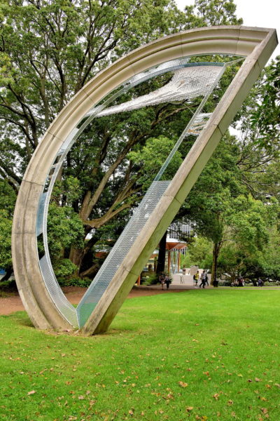 Throwback Sculpture at Albert Park in Auckland, New Zealand - Encircle Photos