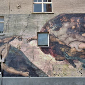 Creation of Adam Mural in Auckland, New Zealand - Encircle Photos