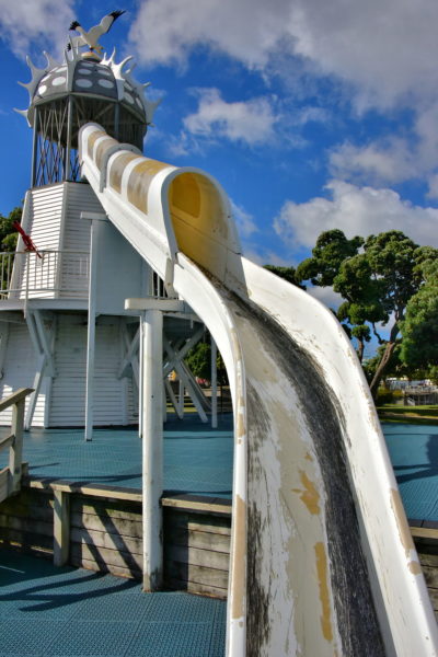 Lighthouse Slide at Frank Kitts Park in Wellington, New Zealand - Encircle Photos