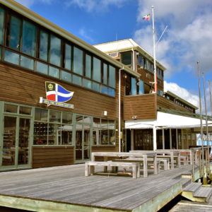 Yacht Club at Oriental Bay in Wellington, New Zealand - Encircle Photos