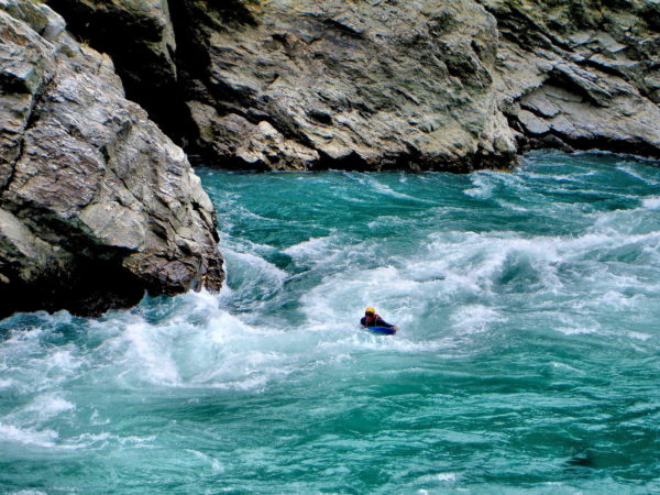 Kayak on Kawarau River Rapids in Queenstown, New Zealand - Encircle Photos