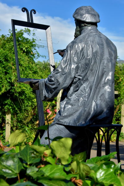 Charles Méryon Statue in Akaroa, New Zealand - Encircle Photos
