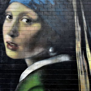 Girl with Pearl Earring Mural by Dippie in Tauranga, New Zealand - Encircle Photos