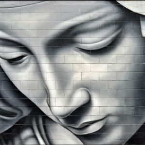 The Madonna Mural by Dippie in Tauranga, New Zealand - Encircle Photos