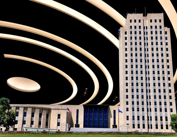 North Dakota State Capitol Building Composite in Bismarck, North Dakota - Encircle Photos