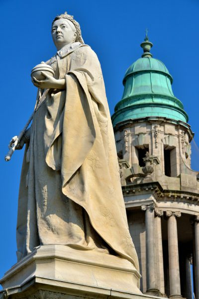 Queen Victoria Statue at City Hall in Belfast, Northern Ireland - Encircle Photos