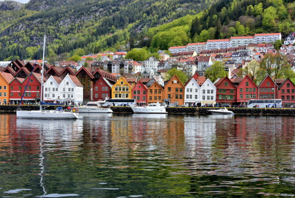 First Panorama of Bryggen in Bergen, Norway - Encircle Photos