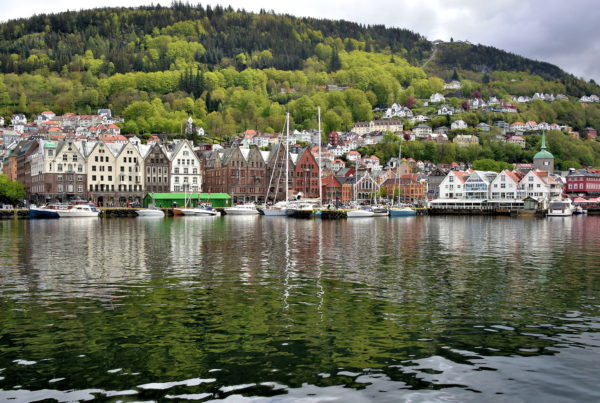Second Panorama of Bryggen in Bergen, Norway - Encircle Photos