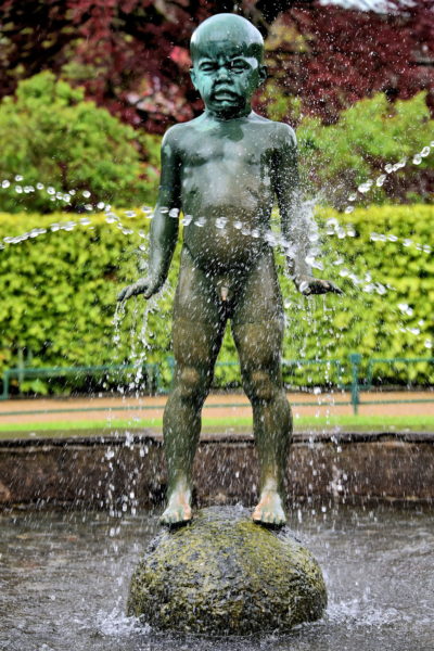 Crying Boy Sculpture in Bergen, Norway - Encircle Photos