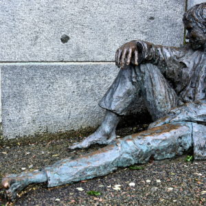 Homeless Sculpture in Bergen, Norway - Encircle Photos