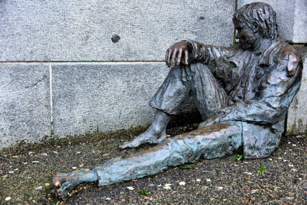 Homeless Sculpture in Bergen, Norway - Encircle Photos
