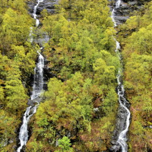 Kårdalsfossen along Flåmsbana near Flåm, Norway - Encircle Photos