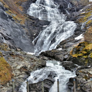 Kjosfossen along Flåmsbana near Flåm, Norway - Encircle Photos