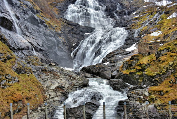 Kjosfossen along Flåmsbana near Flåm, Norway - Encircle Photos