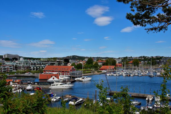 Boardwalk around Eastern Harbor in Kristiansand, Norway - Encircle Photos