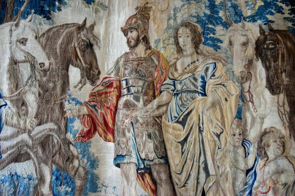 Tapestry from Hall of Christian IV at Akershus Fortress of in Oslo, Norway - Encircle Photos