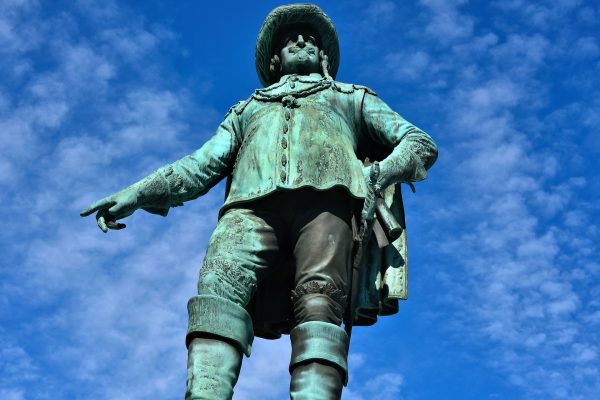Christian IV Statue Pointing toward Ground in Oslo, Norway - Encircle Photos
