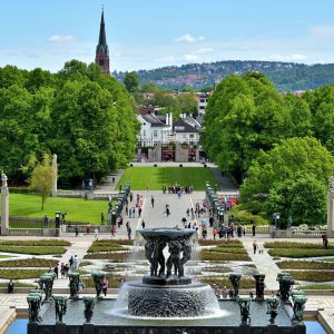 Water Fountain at Frogner Park in Oslo, Norway - Encircle Photos