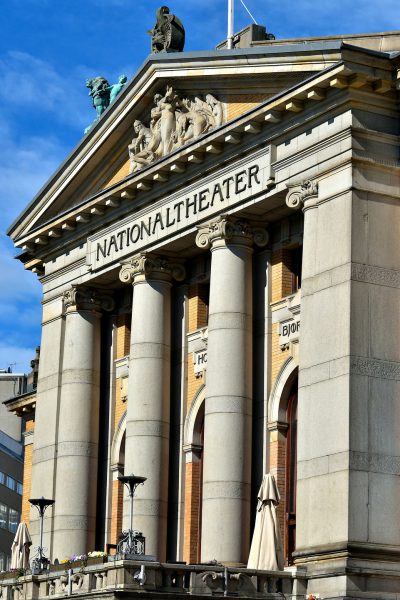 Relief Carving inside Pediment of National Theater in Oslo, Norway - Encircle Photos
