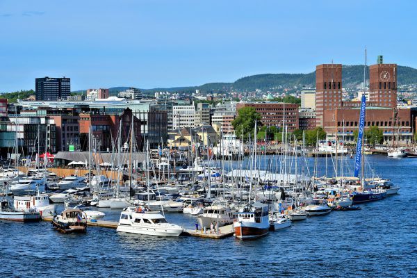 Landmarks along Pipervika Harbor in Oslo, Norway - Encircle Photos