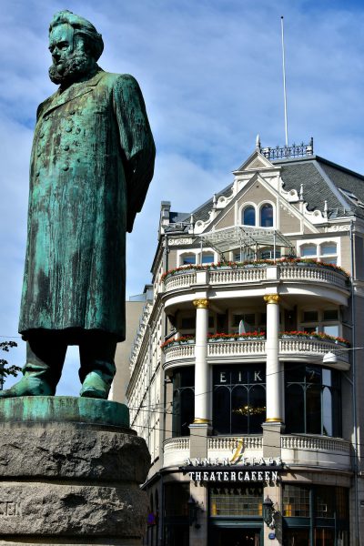 Playwright Henrik Ibsen Statue in Oslo, Norway - Encircle Photos
