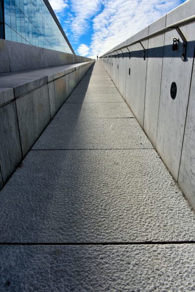 Runner on Opera House Ramp in Oslo, Norway - Encircle Photos