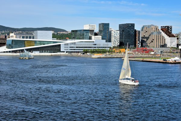 Sailboat Floating in Oslo Fjord in Oslo, Norway - Encircle Photos