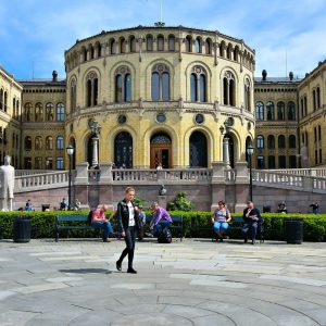 Storting Parliament Building in Oslo, Norway - Encircle Photos