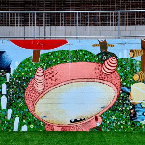Children’s Characters Mural in Akron, Ohio - Encircle Photos