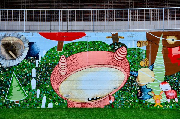 Children’s Characters Mural in Akron, Ohio - Encircle Photos