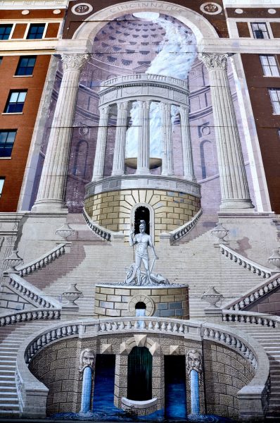 Cincinnatus Trompe l’oeil Mural by Evergreen Painting Studios in Cincinnati, Ohio - Encircle Photos