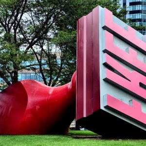 Free Rubber Stamp at Willard Park by Claes Oldenburg in Cleveland, Ohio - Encircle Photos