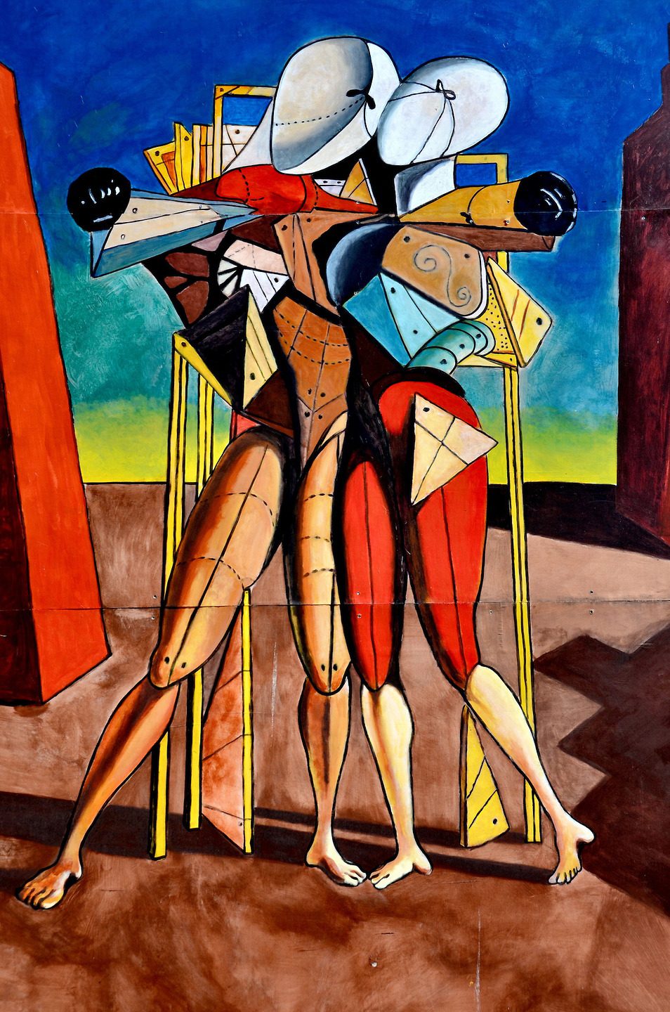 Hector and Andromache Mural by De Chirico in Dayton, Ohio