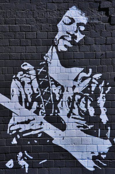 Jimi Hendrix Mural on Omega Music Store in Dayton, Ohio - Encircle Photos