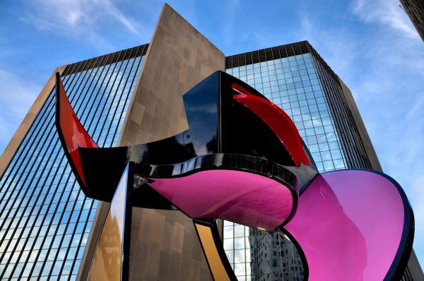 Kabuki Dancer Sculpture at Toledo Edison in Toledo, Ohio - Encircle Photos