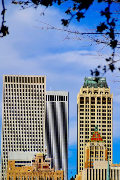 Downtown Skyline and Phitower Building in Tulsa, Oklahoma - Encircle Photos