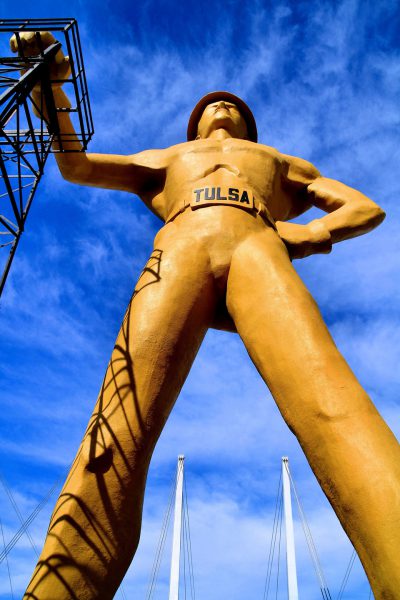 Golden Driller Statue in Tulsa, Oklahoma - Encircle Photos