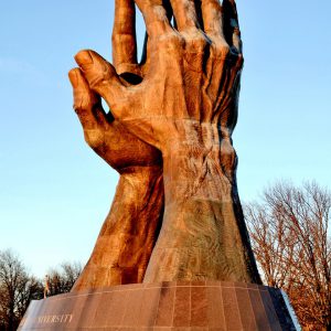 World’s Largest Praying Hands Statue at Oral Roberts University in Tulsa, Oklahoma - Encircle Photos