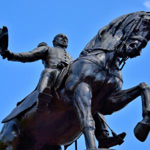 Tomás de Herrera Equestrian Statue in Casco Viejo, Panama City, Panama - Encircle Photos