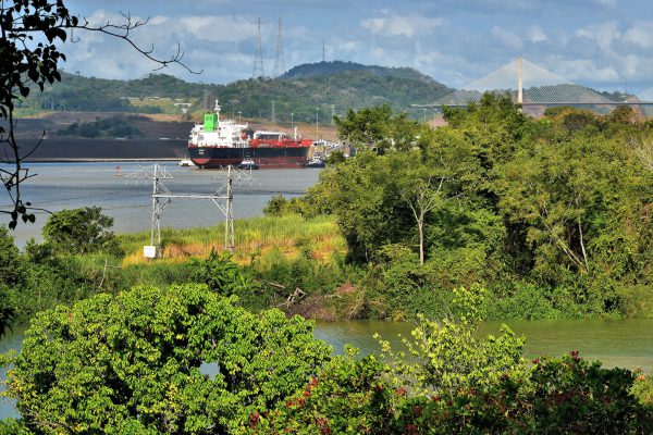 Ship Passing through Panama Canal near Panama City, Panama - Encircle Photos