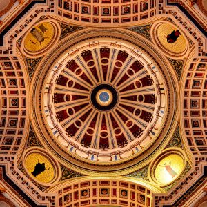 Pennsylvania State Capitol Rotunda Dome in Harrisburg, Pennsylvania - Encircle Photos